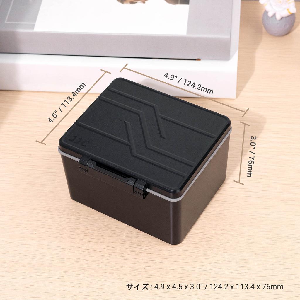 JJC Camera Case for Memory Micro Type and Type B Compatible with Canon Nikon Sony Fujifilm and Includes Battery Storage High-Capacity Cards, SD, SDHC,