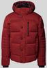 Winter Jacket Tom Tailor Puffer Winter Jacket With Detachable Hood (1044772) Bordeaux Dark Red