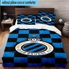 Set Biancheria da Letto con Stemma FC Brugge 3 Pezzi, Include 1 Copripiumino e 2 Federe Perfetto per Camera da Letto, Dormitorio, Regalo di Natale per Fan