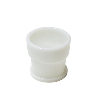 Ideaco Glazen Bloempot Nr. 3 Diameter 11.5cm Witte Melkglas Plantenpot 3