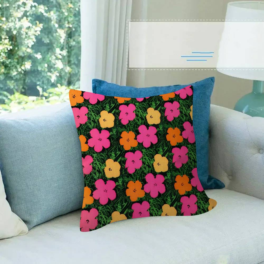 Art A-Andy Warhol Colors Cushion Cover 30X50 Polyester Sofa Cushions Decorative Throw Pillows Home Decoration Pillowcover