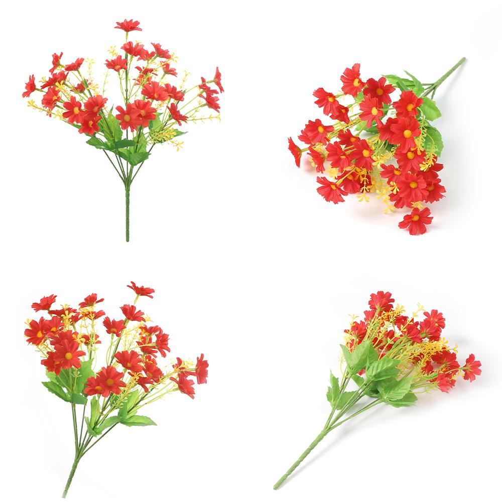 1Pcs Daisy Artificial Flowers Bouquet 33CM Fake Flower for Home Room Decor Garden Wedding Decoration Outdoor DIY Vase Accessory