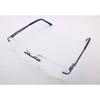 RSINC Unisex Rimless Metal Frame Fashion Tom Gun Blue 55-17-142 IB-12 B0DK52FMMC