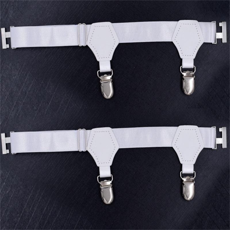 Mannen Vrouwen Sok Kousbanden Bandjes voor Werk, Feestelijke, Casual Shirt Jurk Houder Nabij Kousband Clip Accessoires