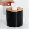 Roll Tissue Box Holder Innovative Modern Concise Large Space Round Tissue Toilet Paper Dispenser for Bathroom Living Room
