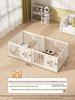 Gray & White Color Block Puppy Playpen for Small to Medium Dogs - Indoor Pet Crate & Isolation Fence