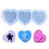Resin Shaker Mold,Reusable Cute Silicone Quicksand Mould for DIY Crafts Making
