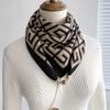 Women's Magnetic Triangle Cotton Neck Scarf