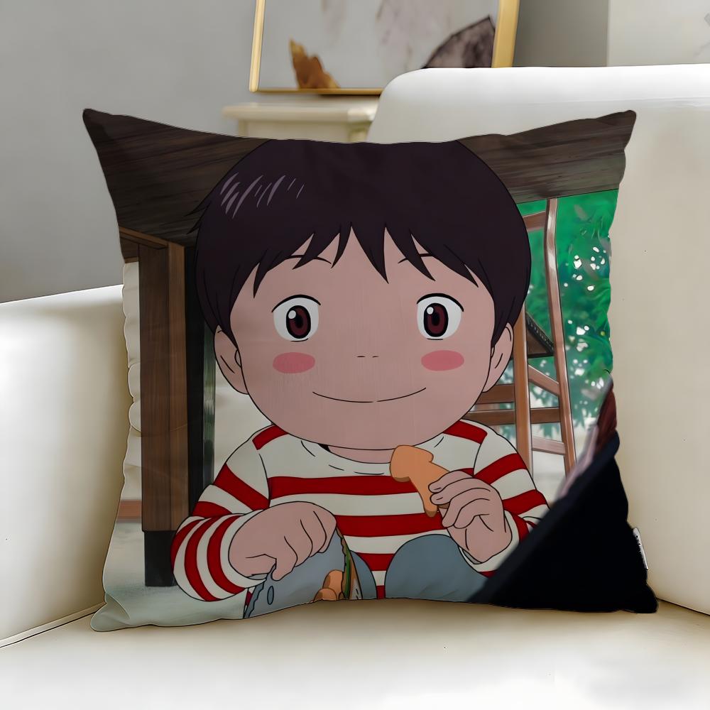 scifi anime MIRAI Cushion Cover Soft  EasyWash Pillow Case  Versatile for Couch Bed Travel and Office