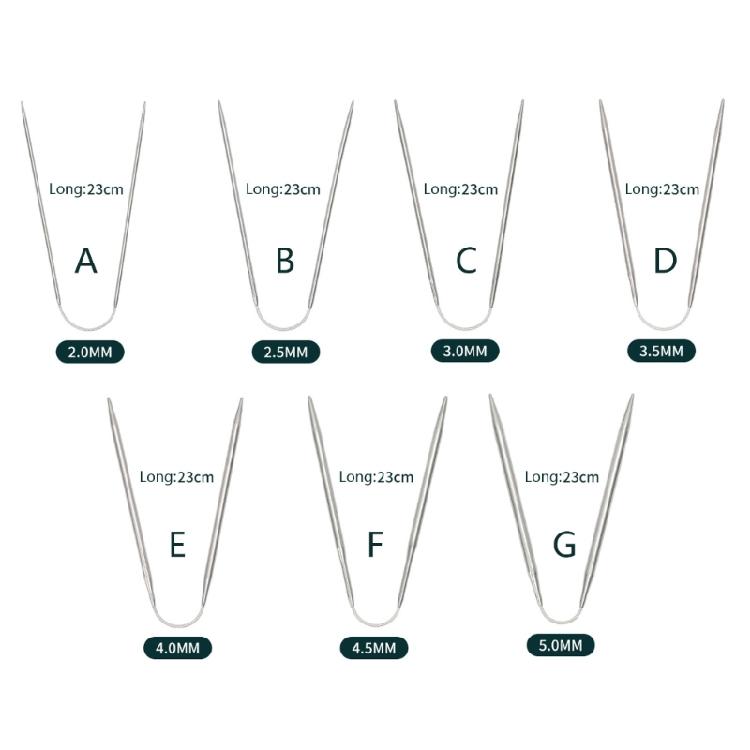 3PCS Steel Circular Knitting Needle for Knitting Project Circular Weaving Needle for for Blanket Sweater