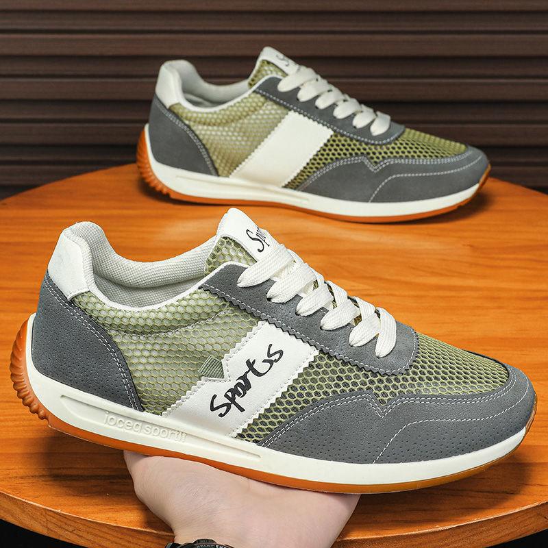 

Men s shoes retro new spring men s trendy shoes breathable versatile lightweight shoes men 39 зелёный
