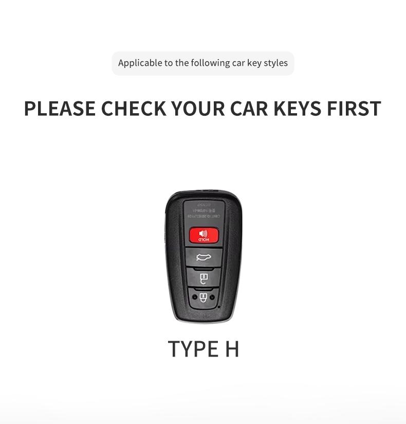 For Toyota CHR Camry RAV4 C-HR Corolla Highlander Prius Land Cruiser Prado Car Smart Remote Key Case Cover Key Protection Shell