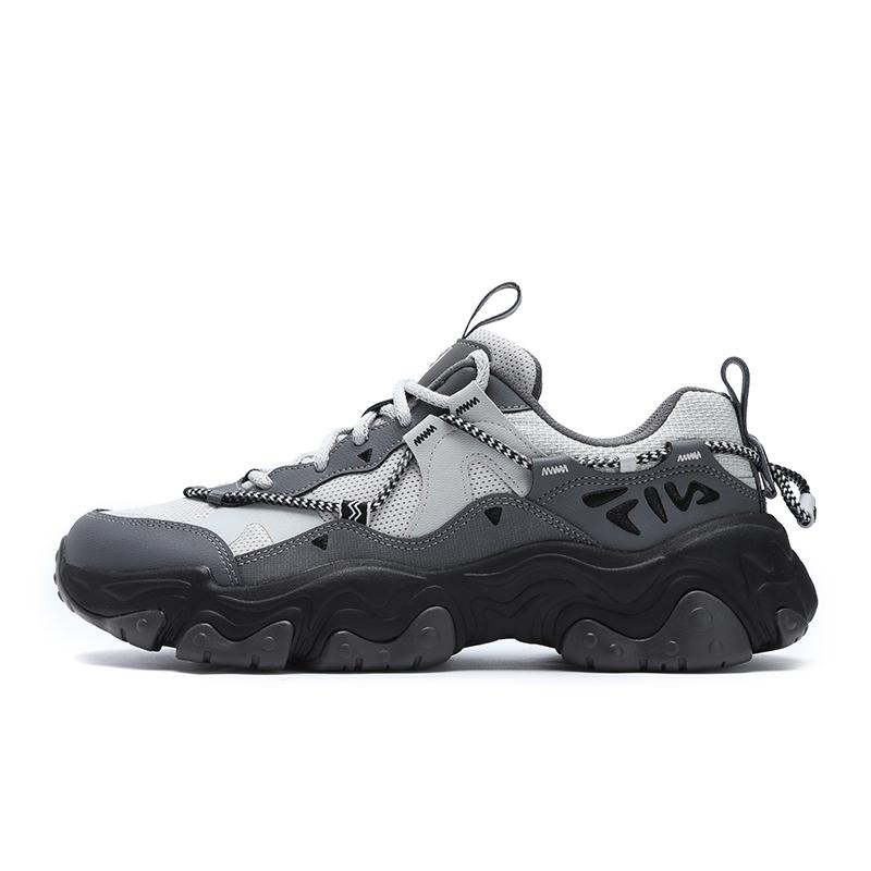 Fila Fluid 5 Cat Paw 5 Thick Sole Fashion Height Increasing Versatile Low Top Casual Shoes Men Sneaker Gray F12M432101FPA