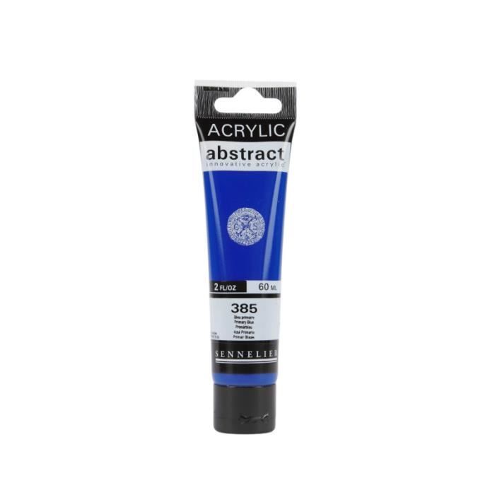 Peinture acrylique - Bleu primaire - 385 - Abstract - Sennelier - Tube 60ml