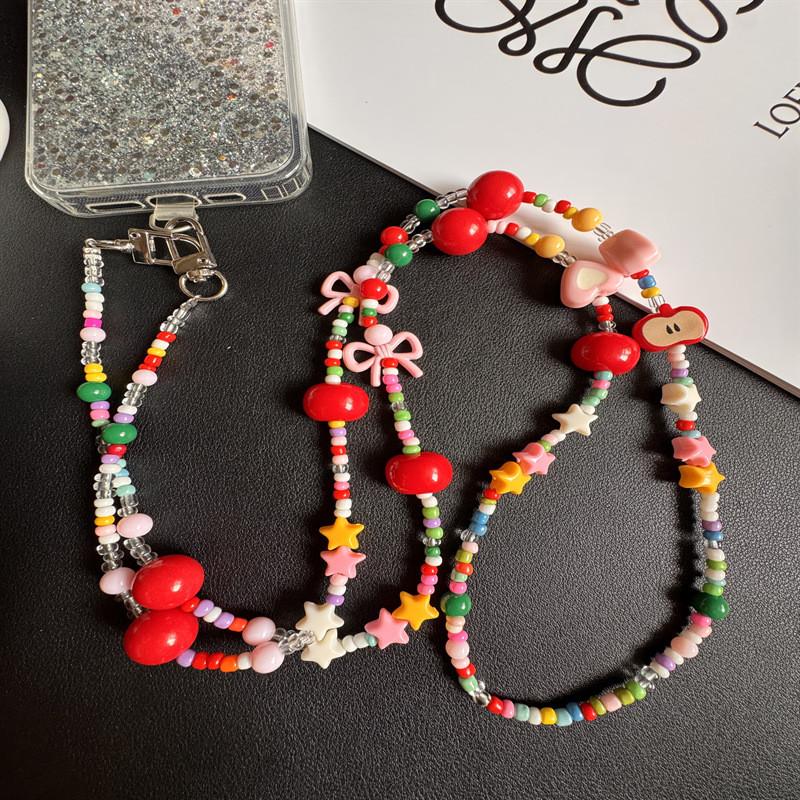Laccetto per Cellulare in PVC con Design a Perline per Bambini e Ragazzi