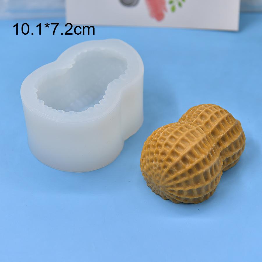 

DIY Peanut Shaped Silicone Mold for Aromatherapy Gypsum And Epoxy Resin Handmade Plaster Decoration Mould
