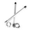 SZYUMO Sports Motorcycle 22mm CNC Cut Handlebar Tube Fork Clipons Mm 7/8" 33/35/37/41/43/45/48/50/51 (50mm, Silver)