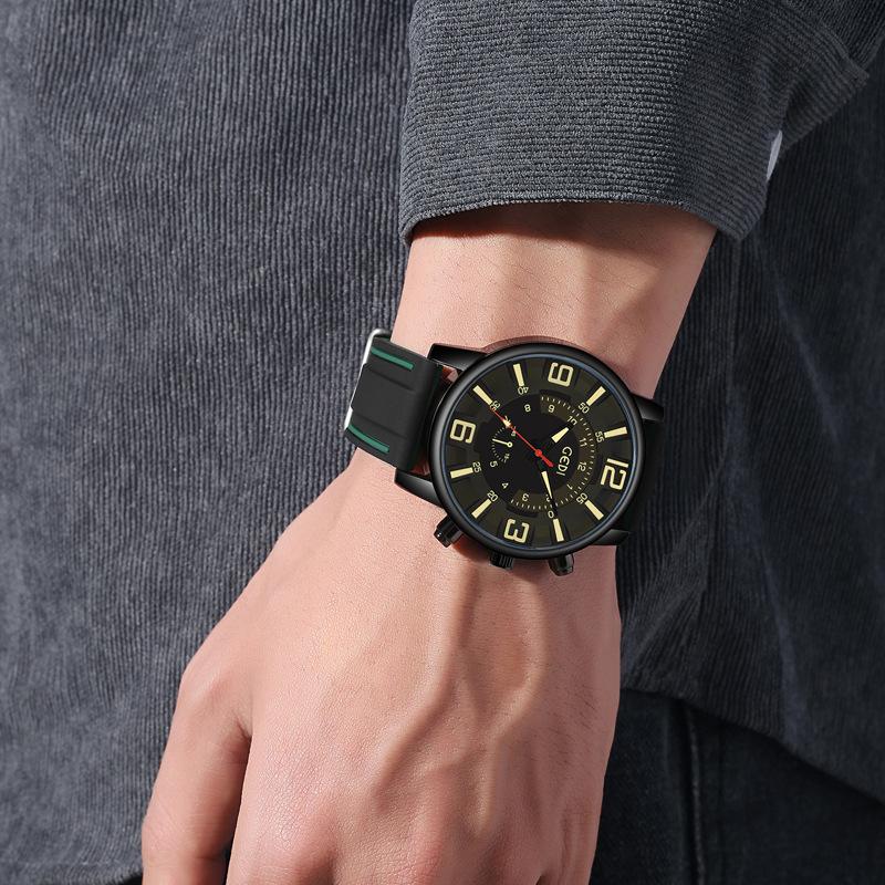 Men'S Silicone Watch Premium Waterproof Men'S Watch Niche Large Plate Quartz Men'S Watch