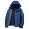 XueZhongFei Men's 3-in-1 Removable Fleece Lined Jacket