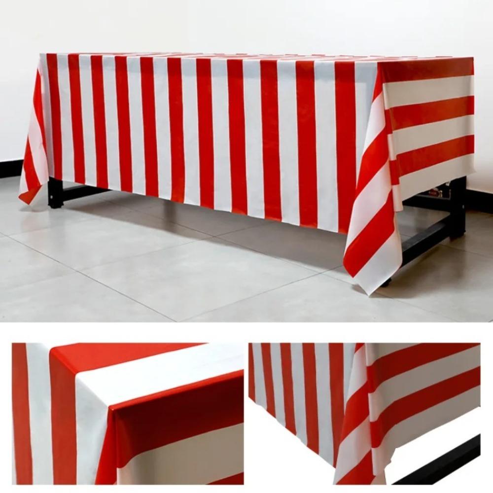 Christmas Circus Cloth Stripe Mats Picnic Photo Props Fashion Table Setting