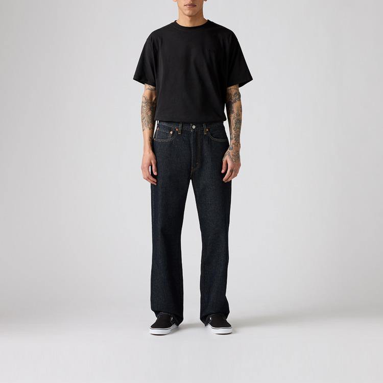 Levi's Jeansy Męskie Czarny Atramentowy Umiarkowane Proste Spodnie A7221-0063