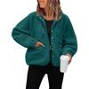Autumn and Winter Women's Fleece Jacket, Sports and Casual Sweatshirt Jacket, Top