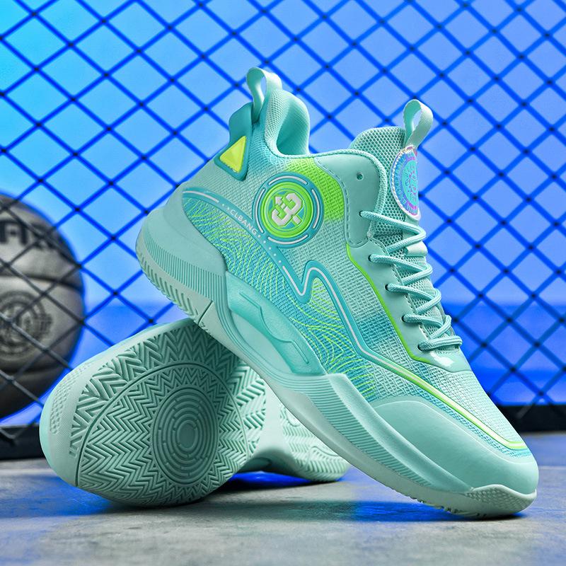 New Basketball Shoes Men's Guochao Graffiti Warbler Duck Youth Student Competition Actual Sports Training Shoes 2025