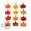 50Pcs/Pack Maple Leaves Simulated Maple Leaves Plants Handmade Artificial Leaf Plants Leaf DIY Stacked Maple Leaves Photo Props