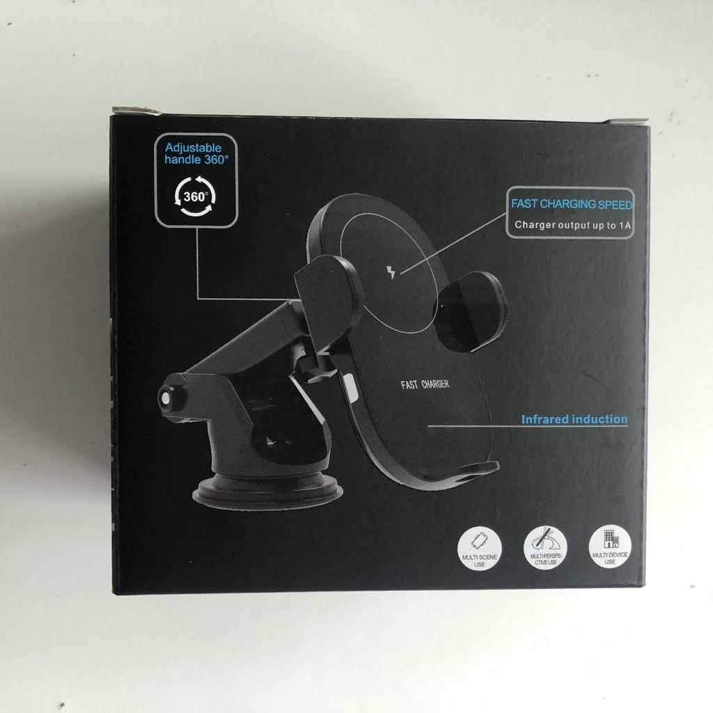 Suport auto cu senzor infraroșu de 15W și încărcător wireless pentru telefon