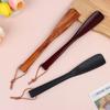 Long Handle Wooden Shoehorn Hanging Shoe Horn Easy Remover Shoehorn Lifter Easy On Off Wood Seniors Put On Shoes Tools