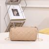 New diamond cylinder bag trendy zipper bag chain shoulder messenger bag change mobile phone bag