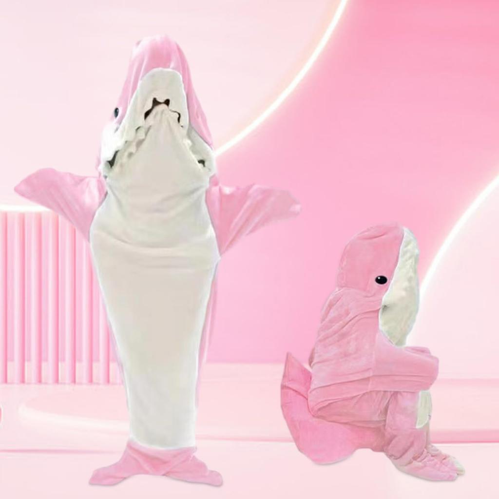Formemory Shark Sleeping Bag Kigurumi Cute Shark Flannel Soft and Cold Weather Lightweight and and Winter Pajamas One Pajamas, Pajamas, Comfortable,