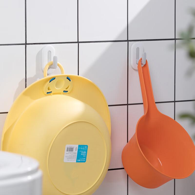 CHAHUA No-Punch Strong Adhesive Hooks, 4-Pack