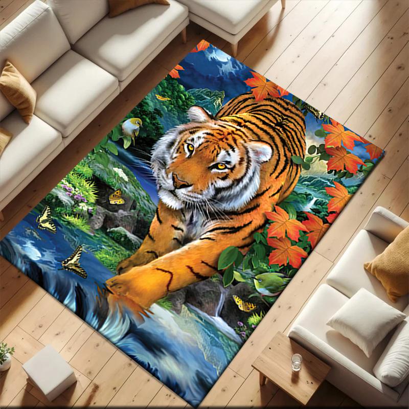 2026 New Style cartoon tiger Carpet Rug for Living Room Bedroom Home Sofa Decoration,Kids play Non-slip Floor Mat