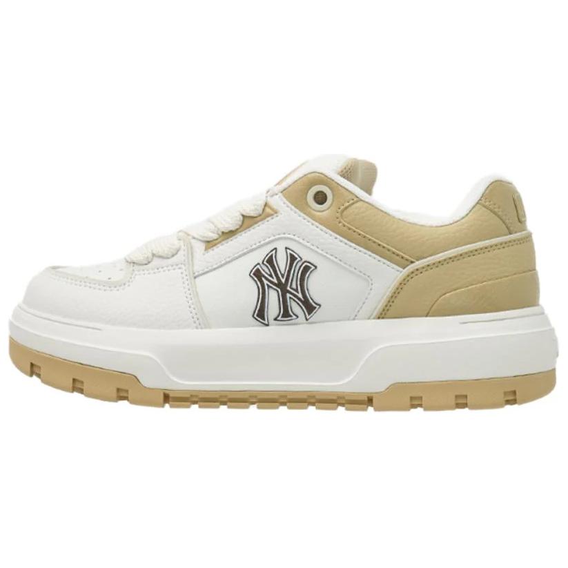 

MLB Chunky Liner Comfortable Slip Resistant Abrasion Resistant Low top Skateboard Shoes Unisex White Yellow 3ASXCWN4N-50BGL 39