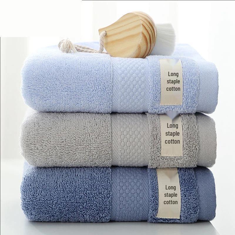 Pure Cotton Absorbent Face Towel - Soft, Lint-Free Bath Towel for Adults