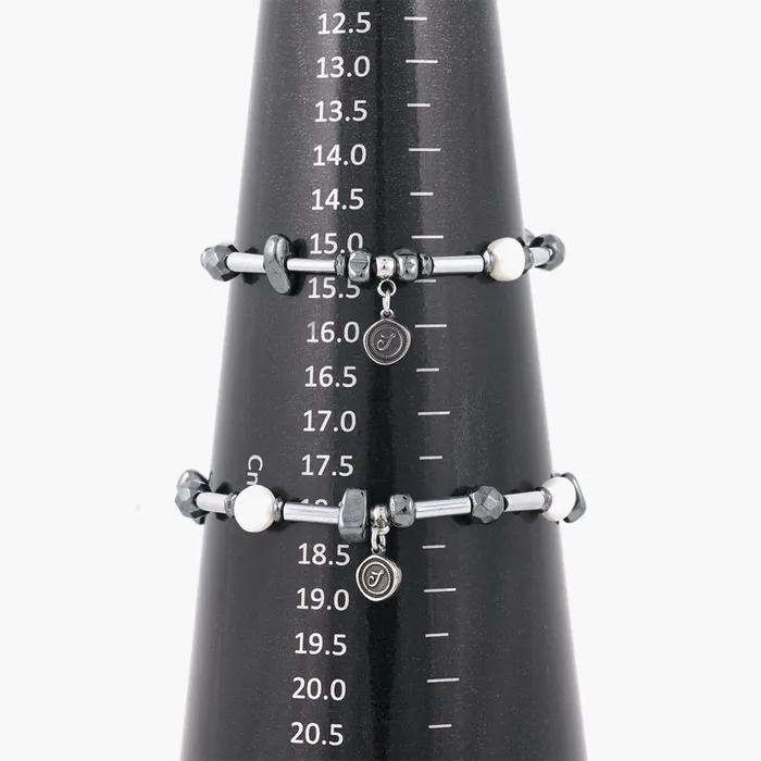 Pearl Seahorse Mix Point Cylinder Bead Bracelet (C2503AC1281_SV)