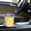 591ml Car Tumbler Lemon Element Straw Cup Stainless Steel Tumbler Coffee Tumbler Tumbler With Lid 20oz Car Straw Cup