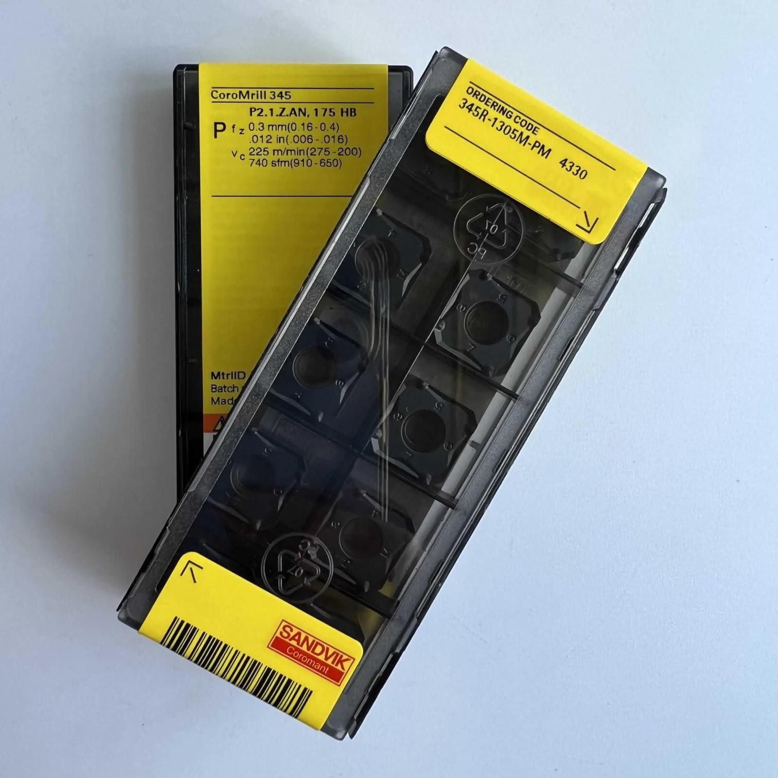 

Original Sandvik / 345R-1305M-PM 4330 / CNC lathe carbide blade 10 PCS