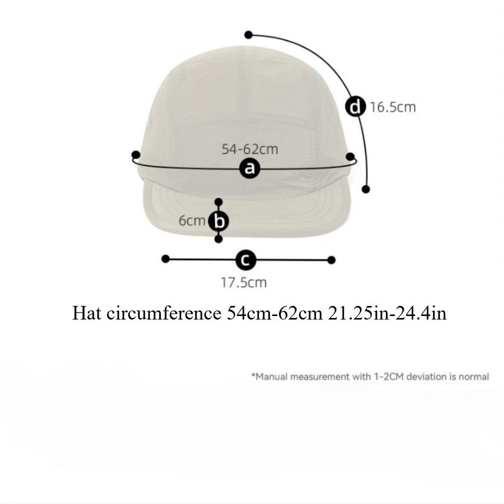 Wasserdichte Netz-Baseballkappe mit flachem Schirm für Herren und Damen, geeignet für Outdoor-Sportarten, Laufen, Radfahren, Golf und Freizeit