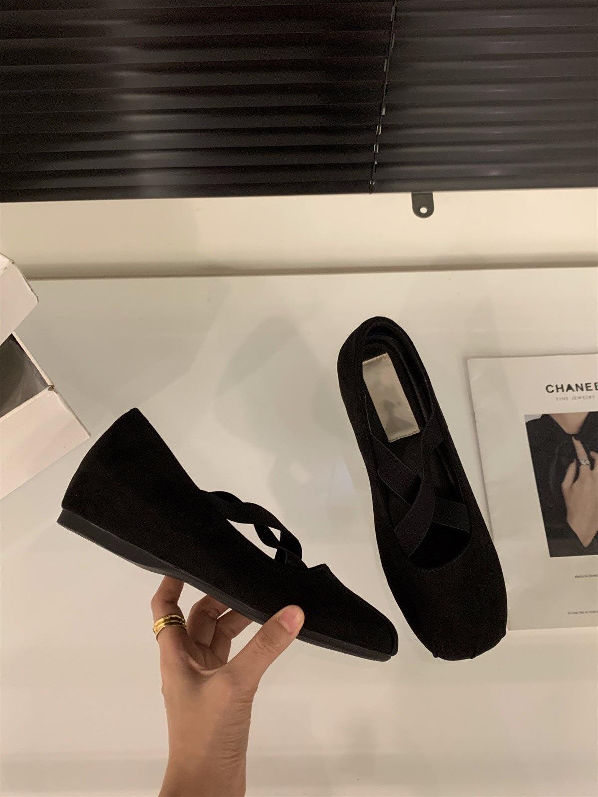 

Французские туфли-лодочки на скрытой платформе красного цвета с леопардовым принтом из замши для женщин, обувь на весну и осень 2025 года, балетки для вечера 39 чёрный