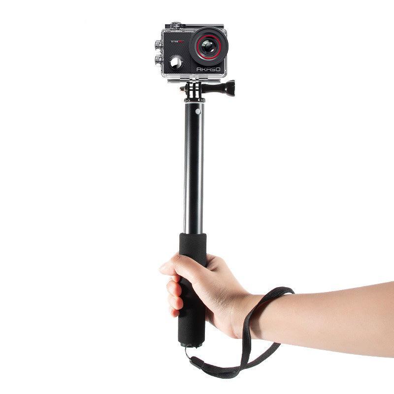 Telescopic Extension Pole for GoPro Hero10/9/8, Yi Action Cam, & Mobile Phone Live Streaming