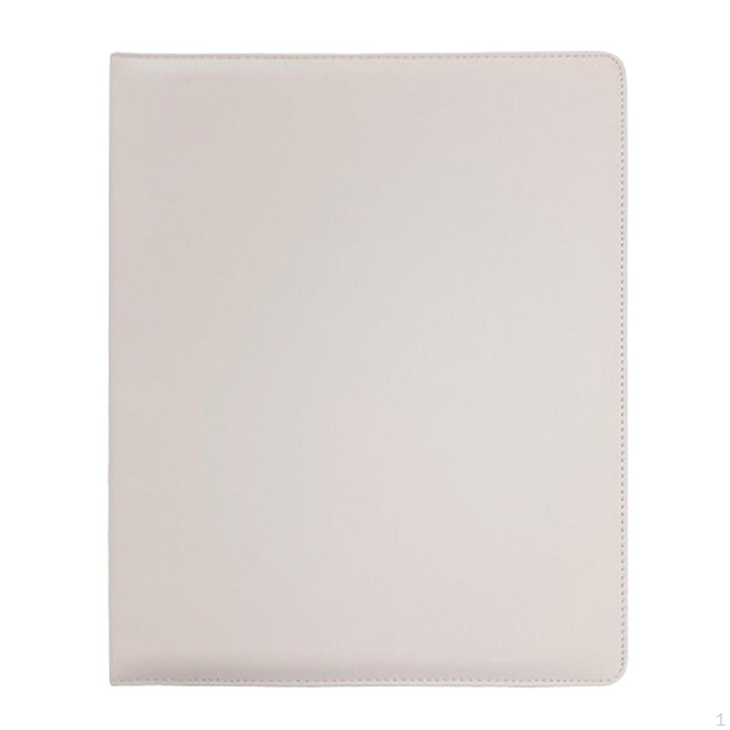 Classeur Collecteur de Cartes Couverture en Cuir PU Album Photo Portable Pochette 4 Poches