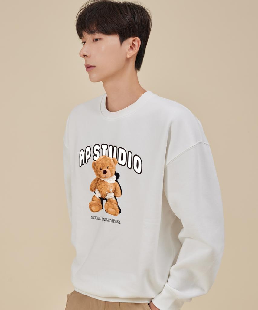 ASTRAL PROJECTION Baby Beardoll Loose Fit Sweatshirt_White