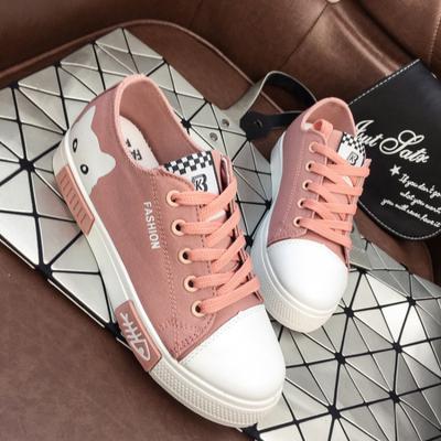 Lovely Women Canvas Shoes Platform Sneakers Classic Lace-up Sneakers Outdoor Walking Vulcanized Shoes Tenis Zapatos De Mujer