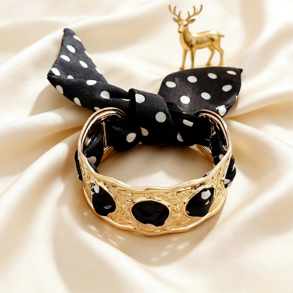 Adjustable Design Hollow Open Cuff Bracelets Geometric Cuff Bracelets Western Style Style 5