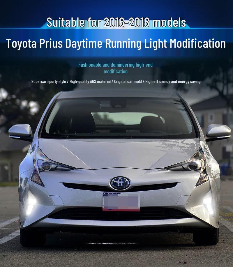 Compatible with 16-18 Toyota Prius LED Daytime Running Lights & Turn Signal Fog Lights