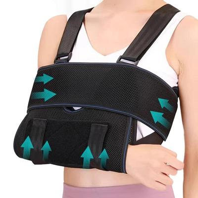Ademende Elleboogbrace Ondersteuning Schouder Sling Immobilisator voor Gebroken Pols Fixatieband Beschermer Volwassene