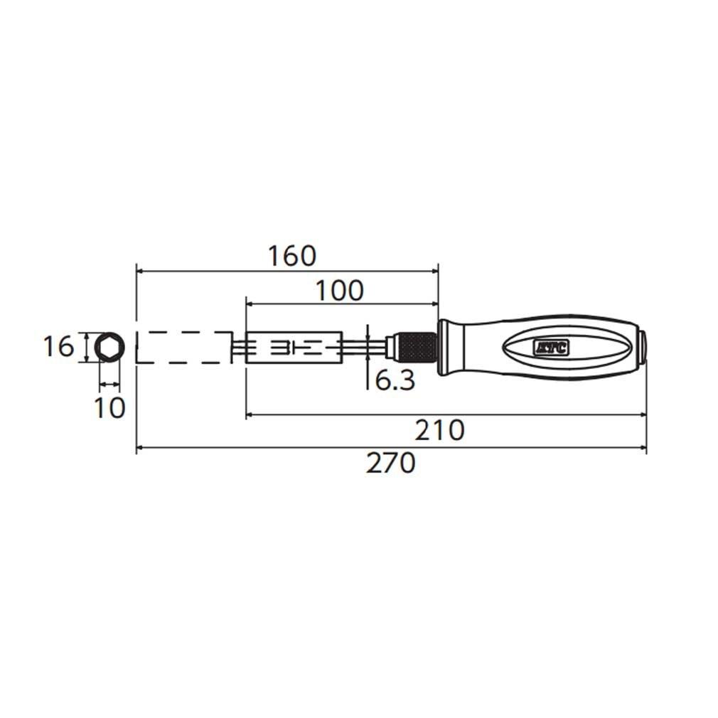 Kyoto Machine Tool Extendable Screwdriver (KTC) AD601-10