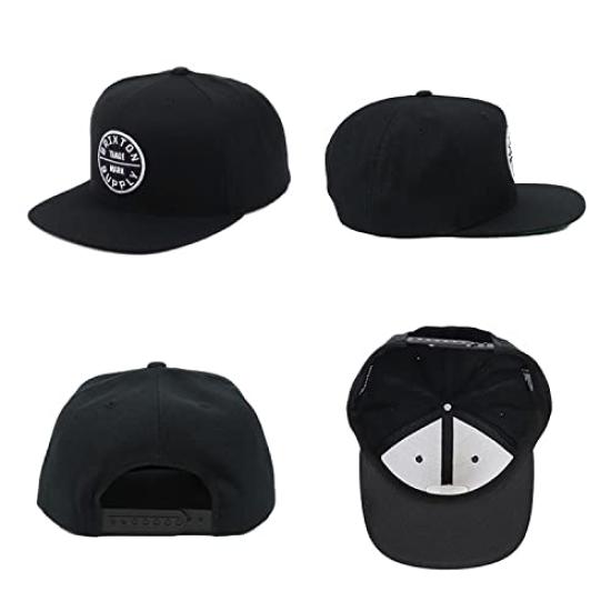 [Brixton] Keps Herr OATH 3 SNAPBACK CAP Hatt Snapback Skater Skate Märke Svart En Storlek [Artikel]